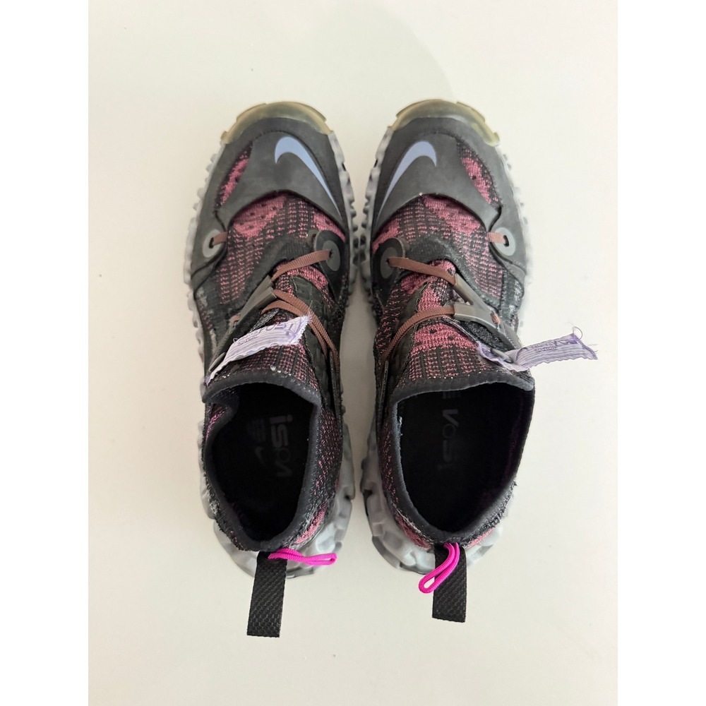 Nike ISPA Overreact Flyknit Mens 10.5 Black Shadowberry CD9664-002 Sneakers - Picture 5 of 9